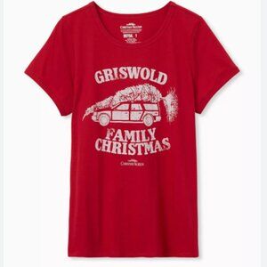Griswold Family Christmas Red Slim Fit Tee 2x 2
